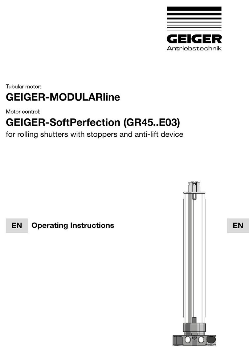GEIGER GEIGER-MODULARline User manual