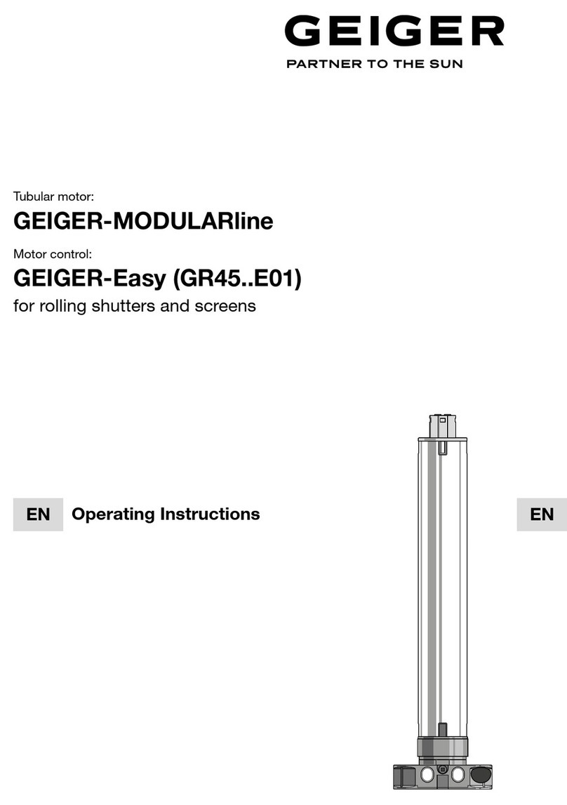 GEIGER GEIGER-MODULARline operating instructions GEIGER GEIGER-MODULARline operating instructions