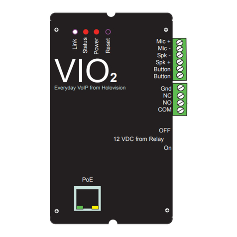 HOLOVISION 400-S12-VIO2 User manual