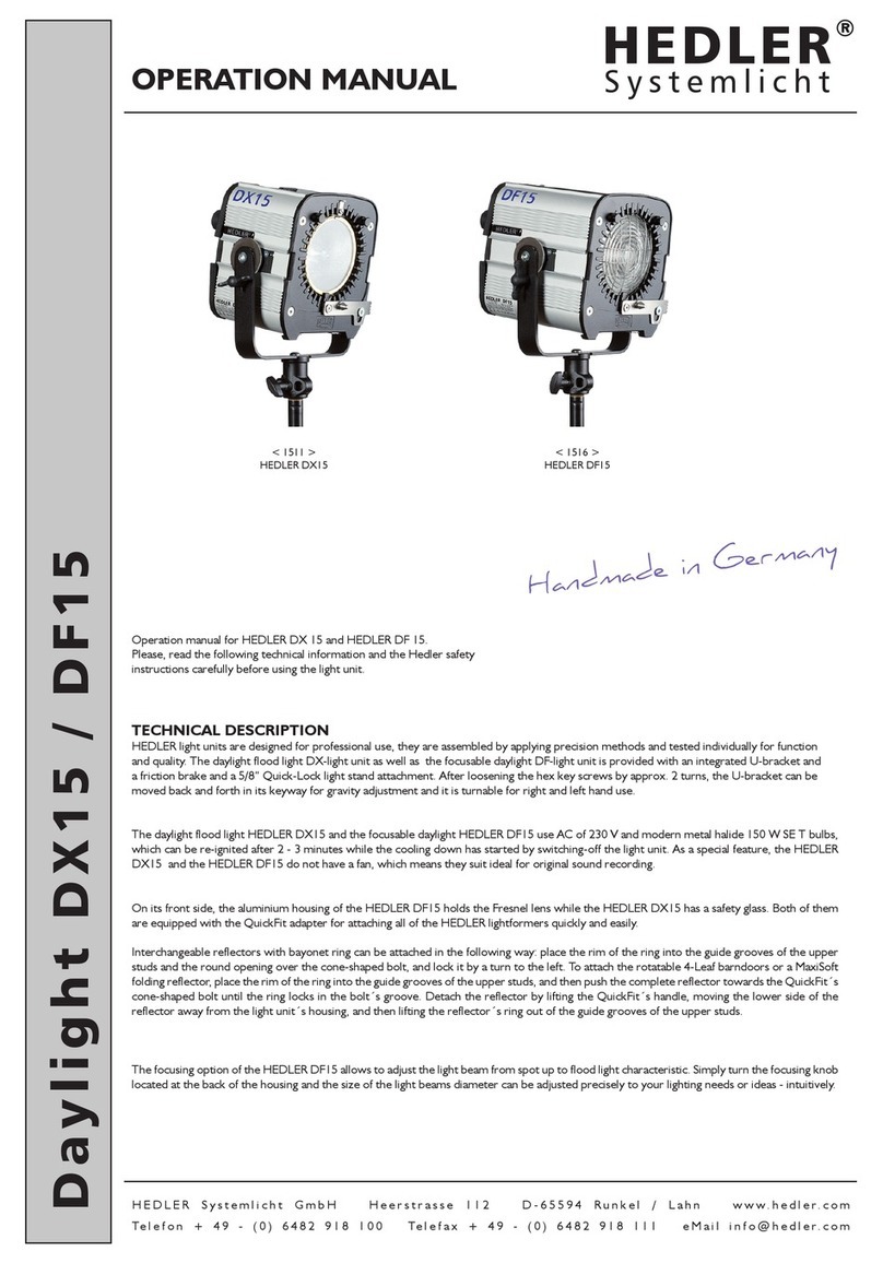 Hedler Daylight DX15 Operation manual