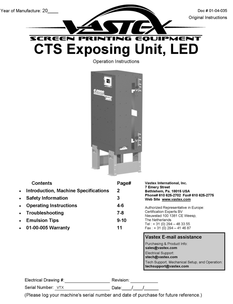 VASTEX E2-CTS-2536 Original instructions
