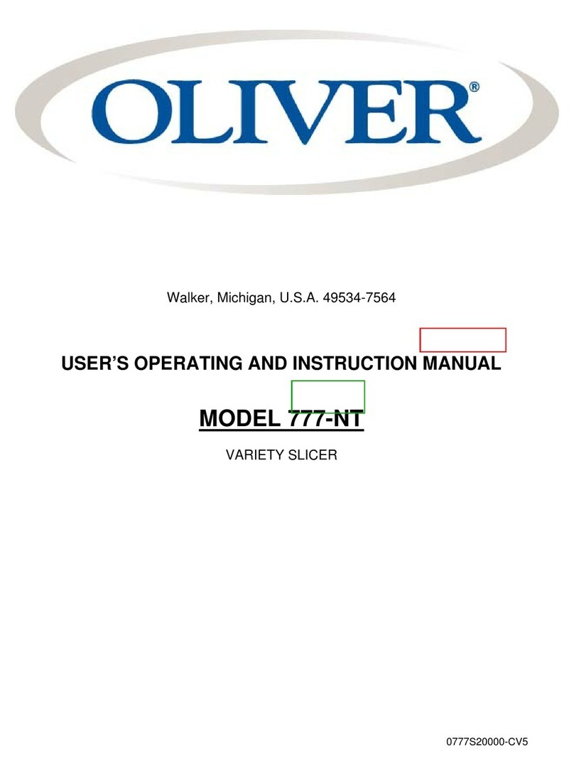 Oliver MODEL 777-NT Operation instructions
