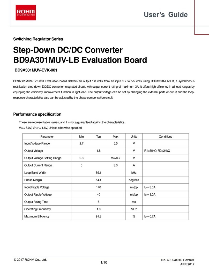 Rohm Switching Regulator Series User manual