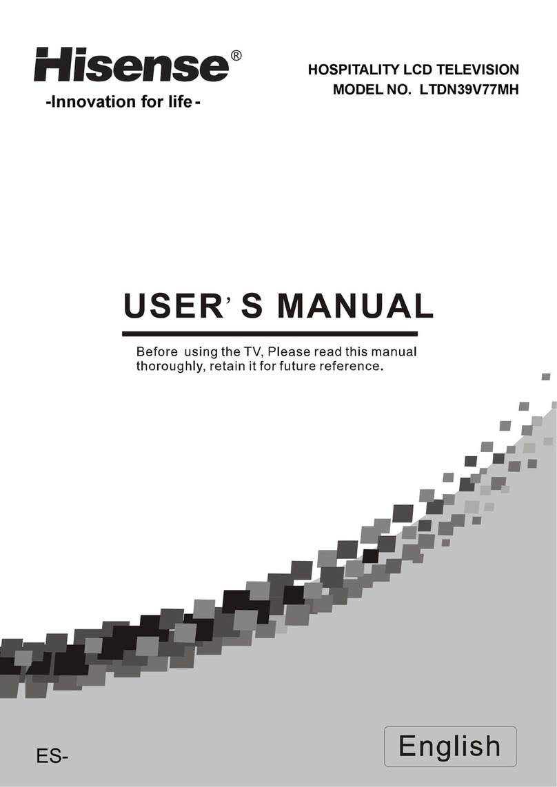 Hisense LTDN39V77MH User manual