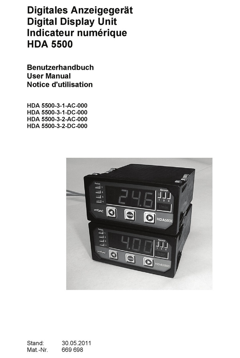 Hydac HDA 5500 SERIES User manual