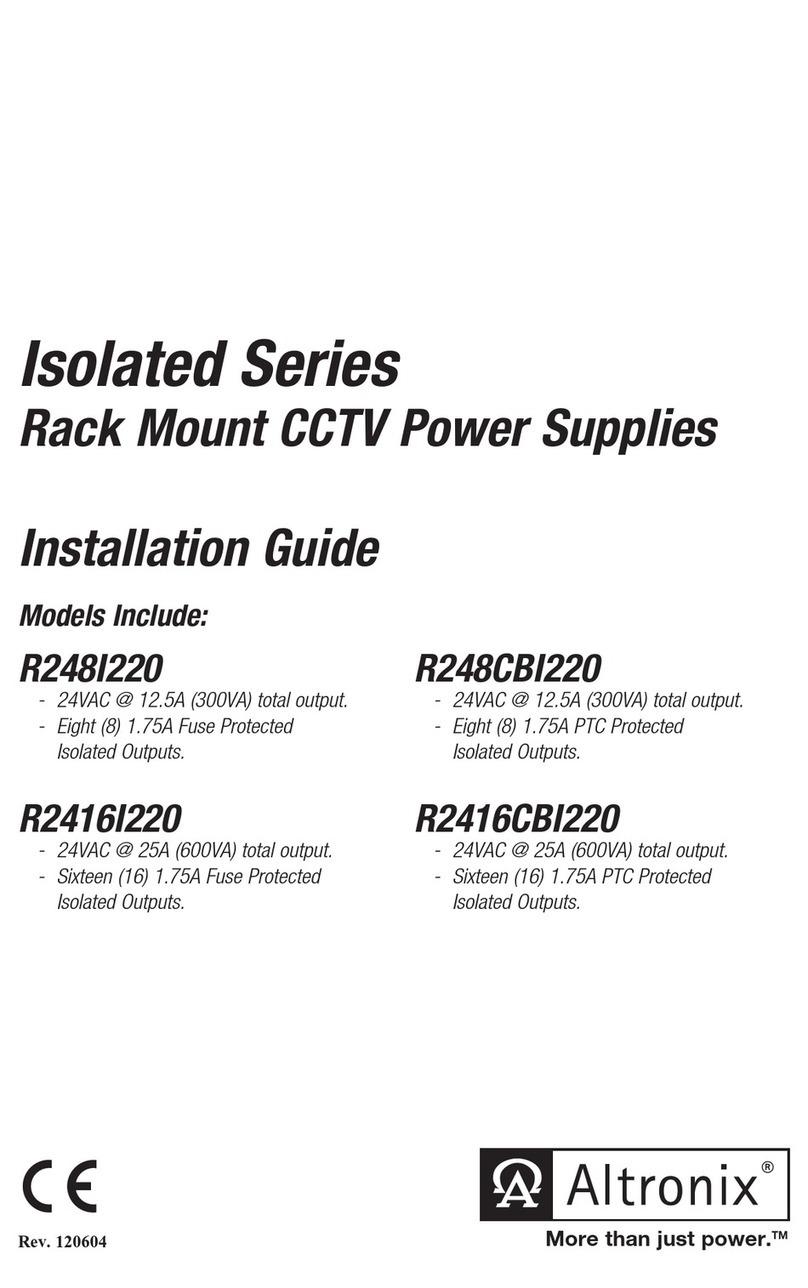 Altronix Isolated Series User manual