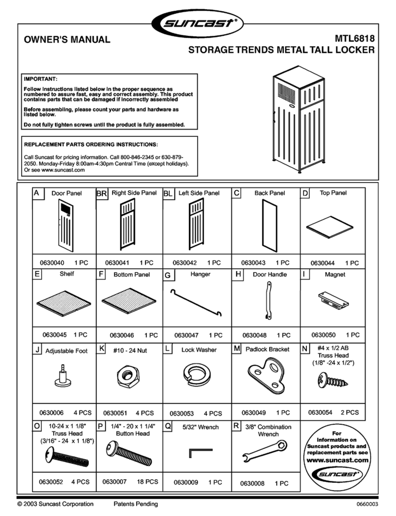 Suncast MTL6818 User manual Suncast MTL6818 User manual