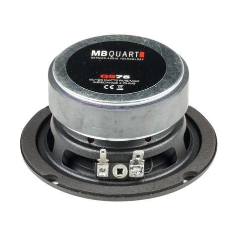 MB QUART QS75 User manual