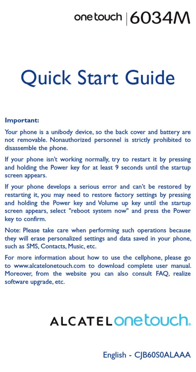 Alcatel ONE TOUCH User manual