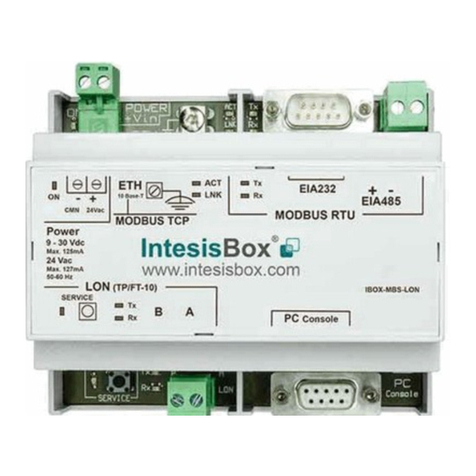 IntesisBox MBS-LON User manual