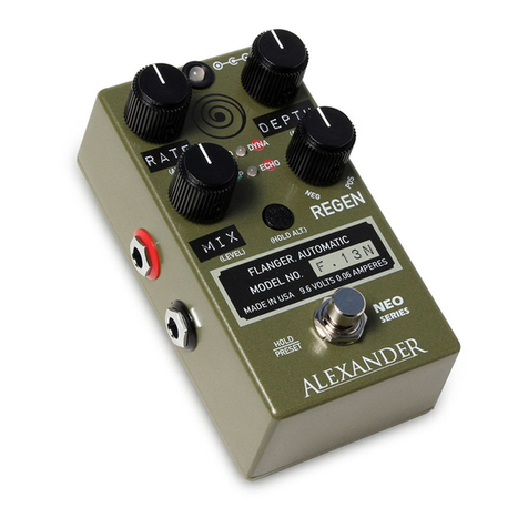 Alexander F-13 Neo Flanger User manual
