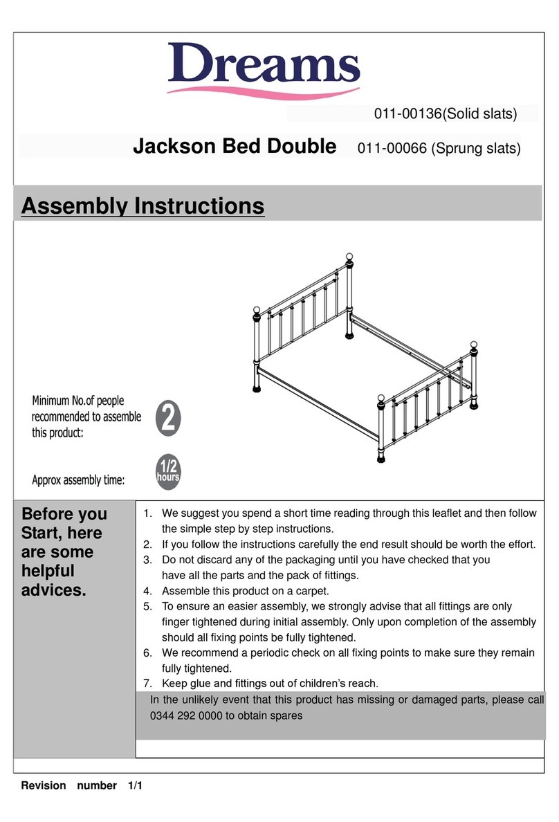 DREAMS Jackson Bed Double Assembly instructions