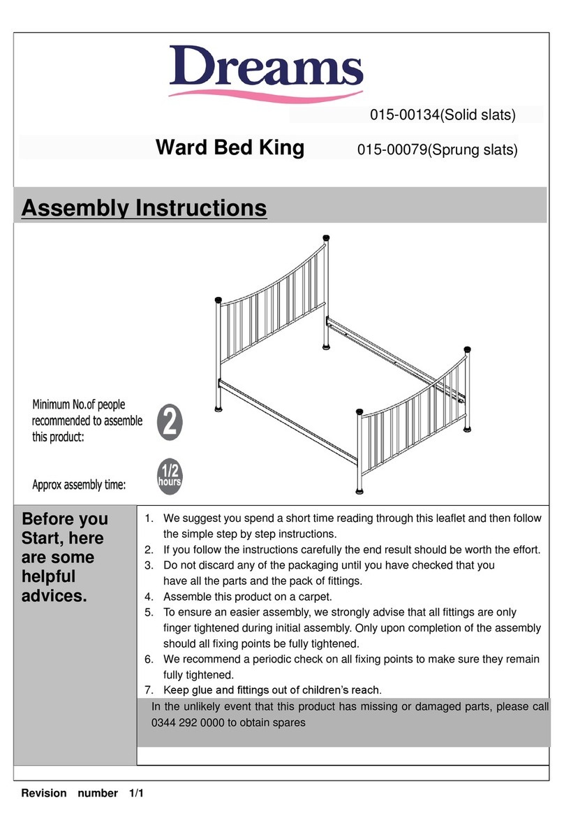 DREAMS Ward Bed King User manual DREAMS Ward Bed King User manual
