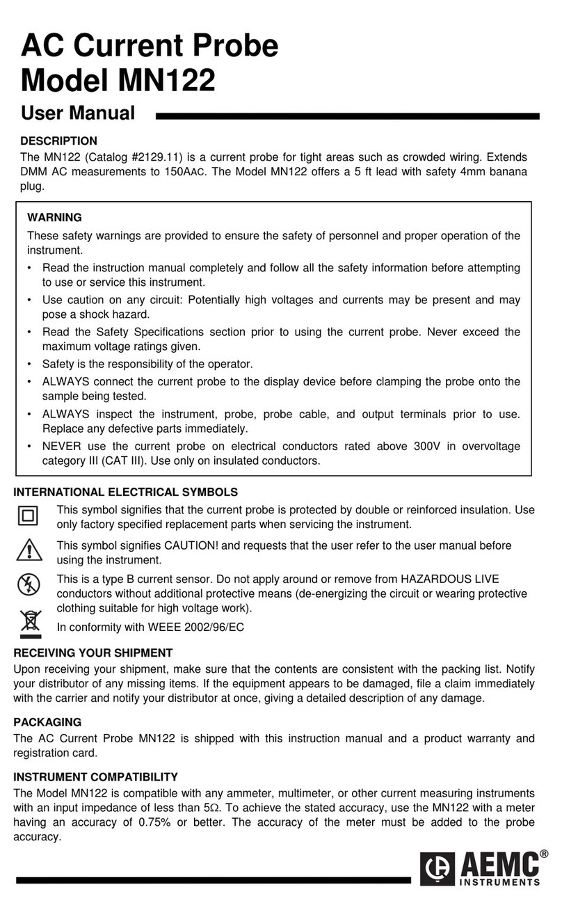 AEMC MN122 User manual