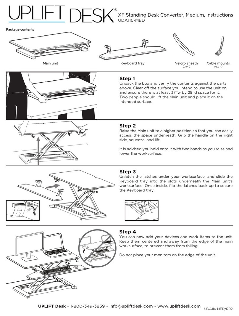 Uplift Desk UDA116-MED User manual