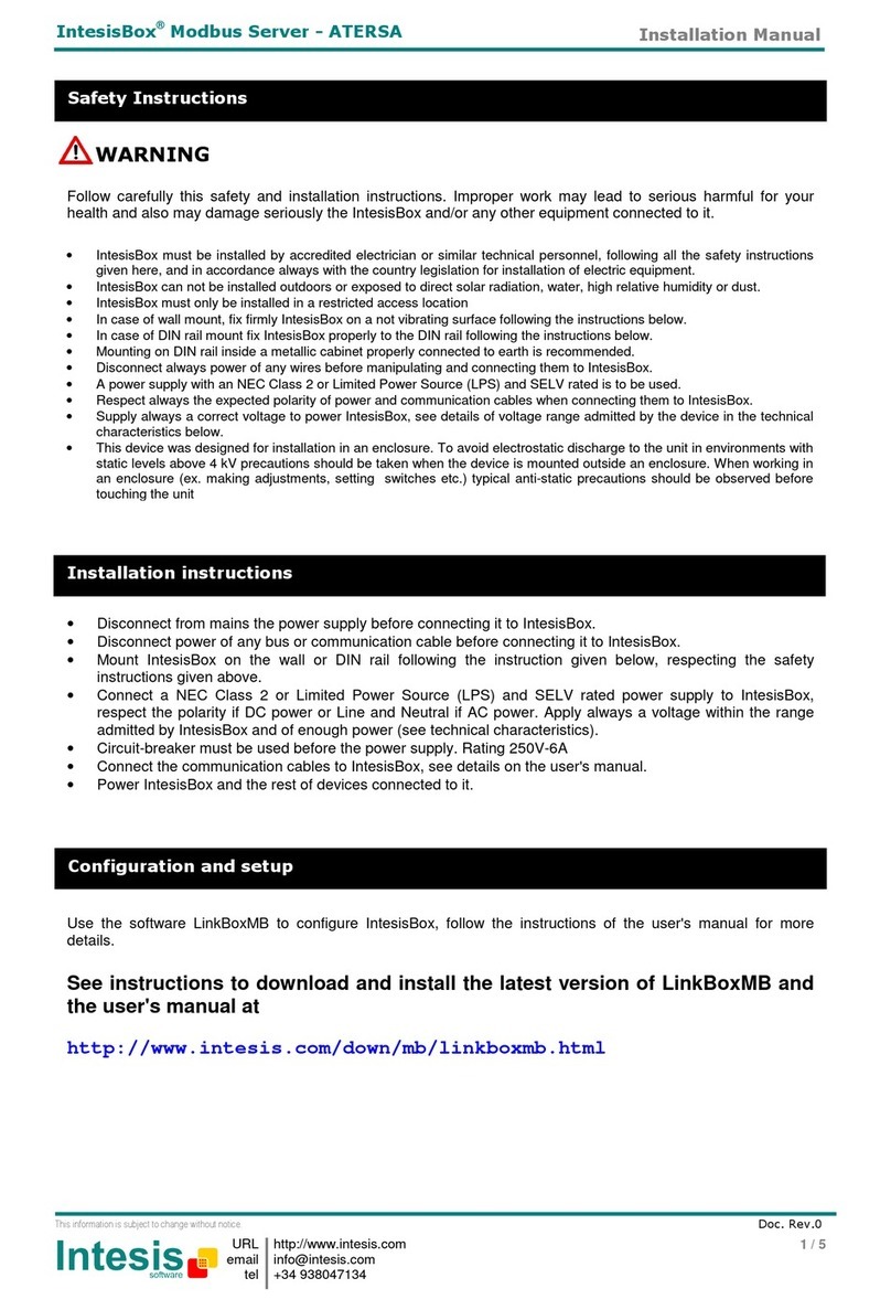 IntesisBox Modbus Server-ATERSA installation manual