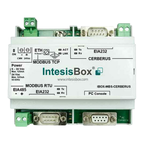 IntesisBox Modbus Server-Cerberus ISO1745 User manual IntesisBox Modbus Server-Cerberus ISO1745 User manual