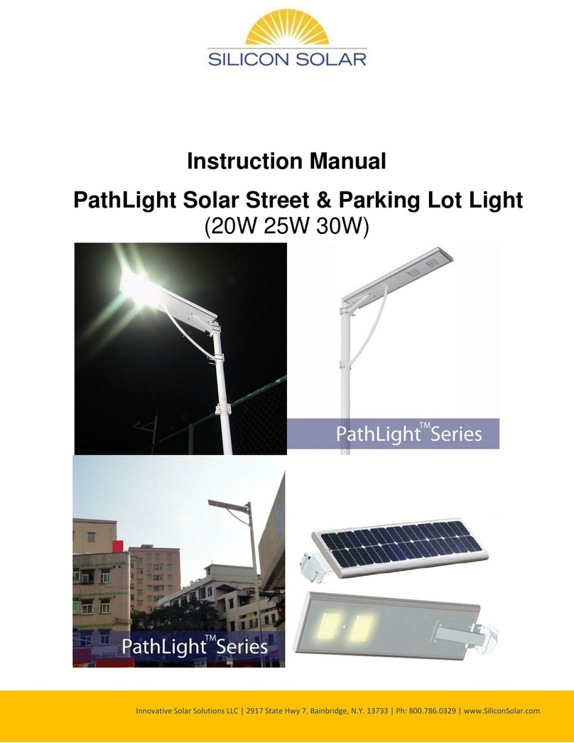 Silicon Solar PathLight series instruction manual