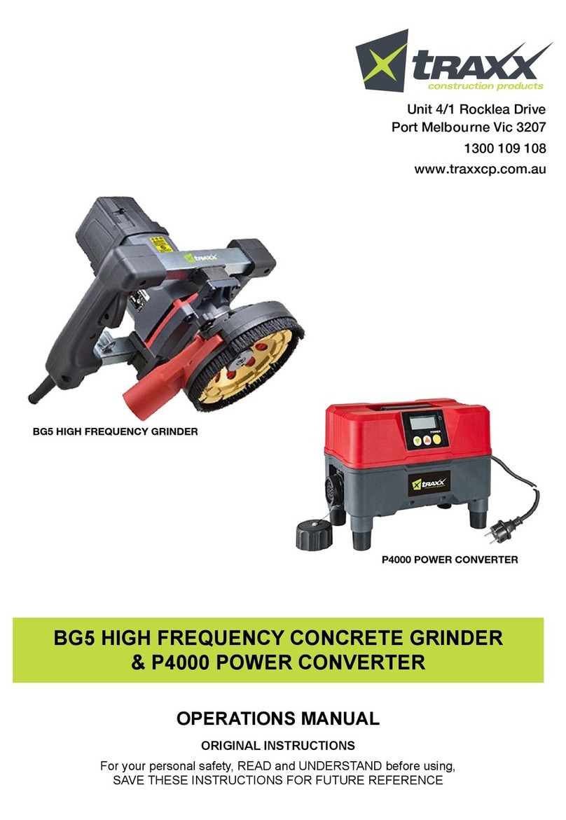 TRAXX BG5 Operation manual