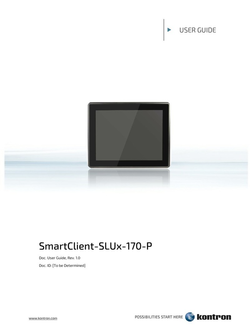 Kontron SmartClient-SLU 170-P Series User manual Kontron SmartClient-SLU 170-P Series User manual