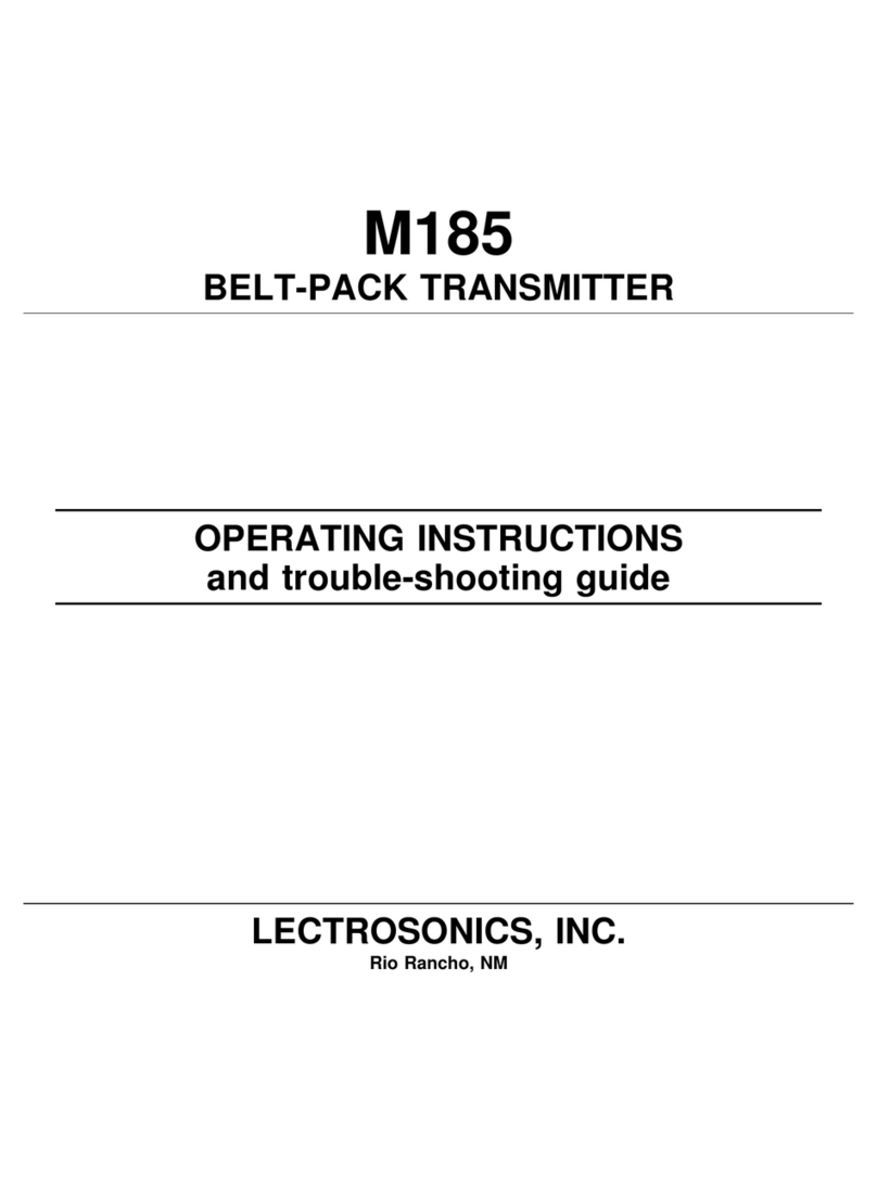 Lectrosonics M185 User manual