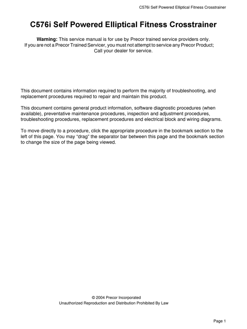 Precor C576i User manual