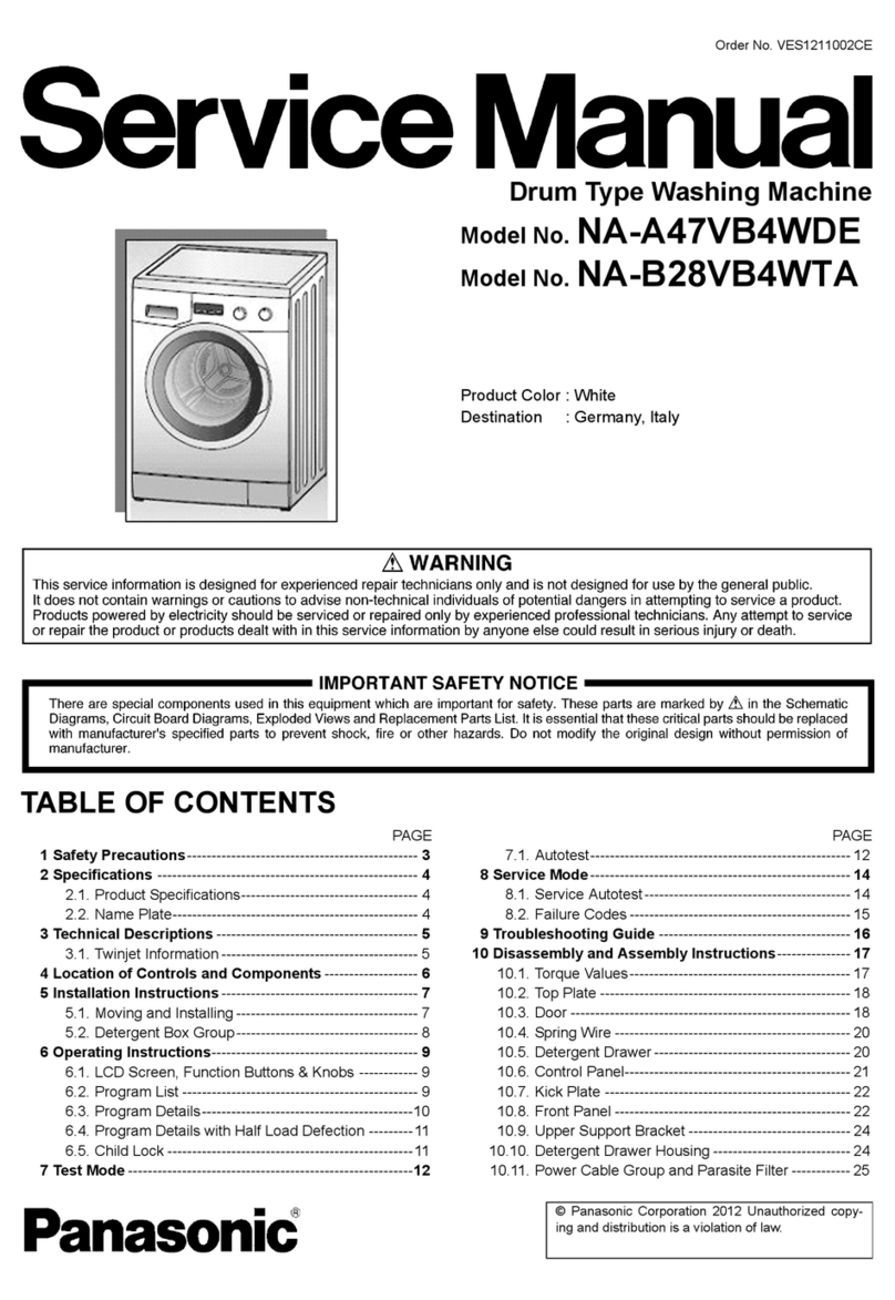 Panasonic NA-A47VB4WDE User manual