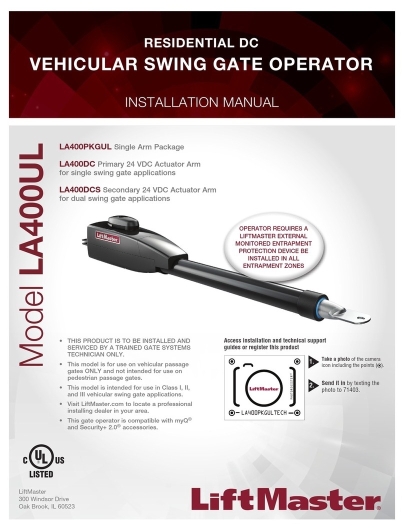 Chamberlain LA400UL installation manual