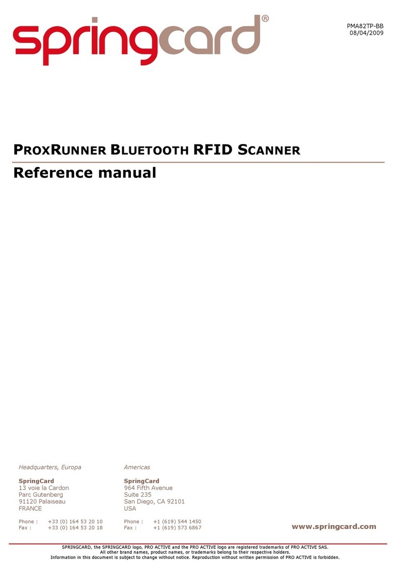 SpringCard PMA82TP-BB User manual