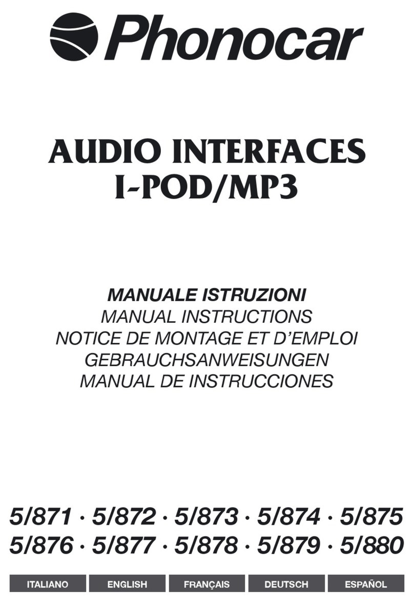 Phonocar 5/871 Manual instructions