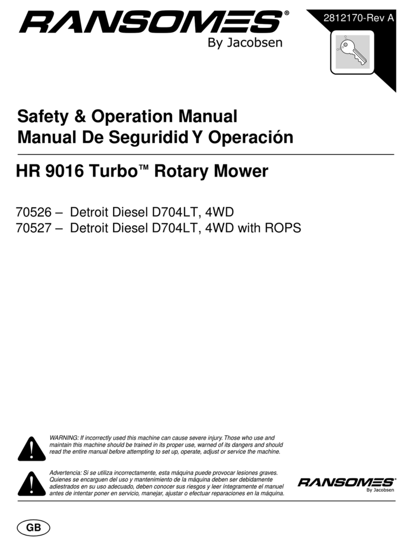 Jacobsen HR 9016 Turbo Safety & operation manual