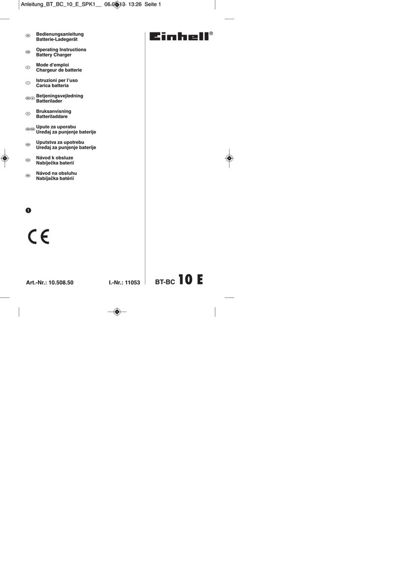 EINHELL BT-BC 10 E operating instructions