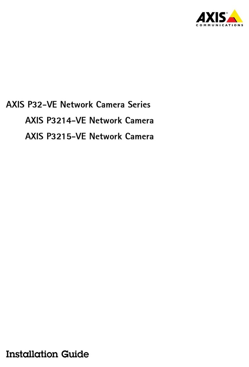 Axis P32-VE SERIES User manual