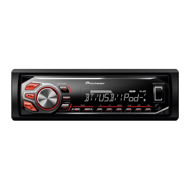 Pioneer MVH-X360BT owner's manual