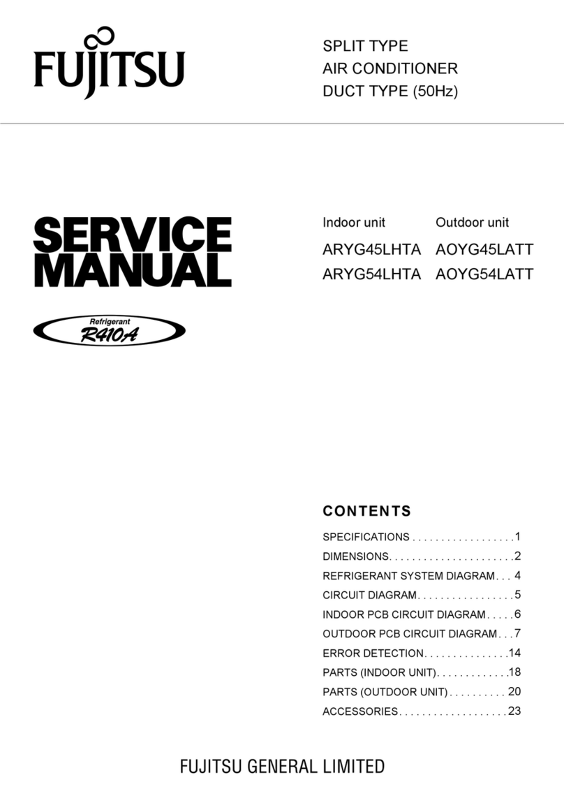 Fujitsu ARYG45LHTA User manual
