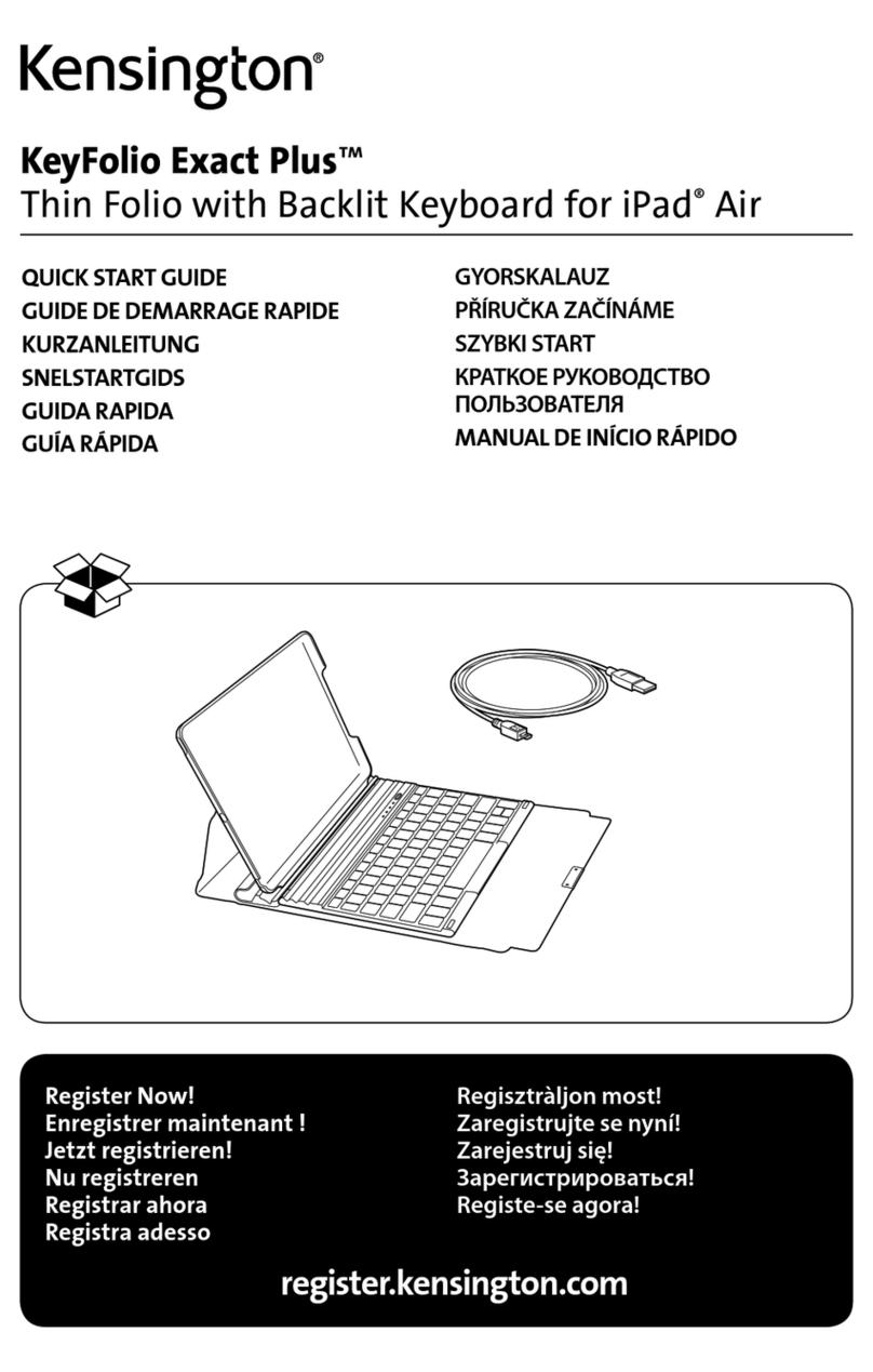 Kensington KeyFolio Exact Plus User manual