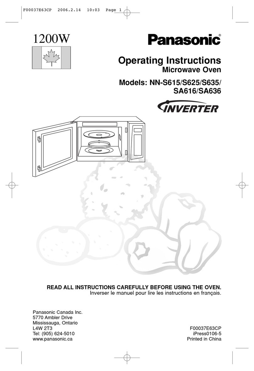 Panasonic INVERTER NN-S615 operating instructions