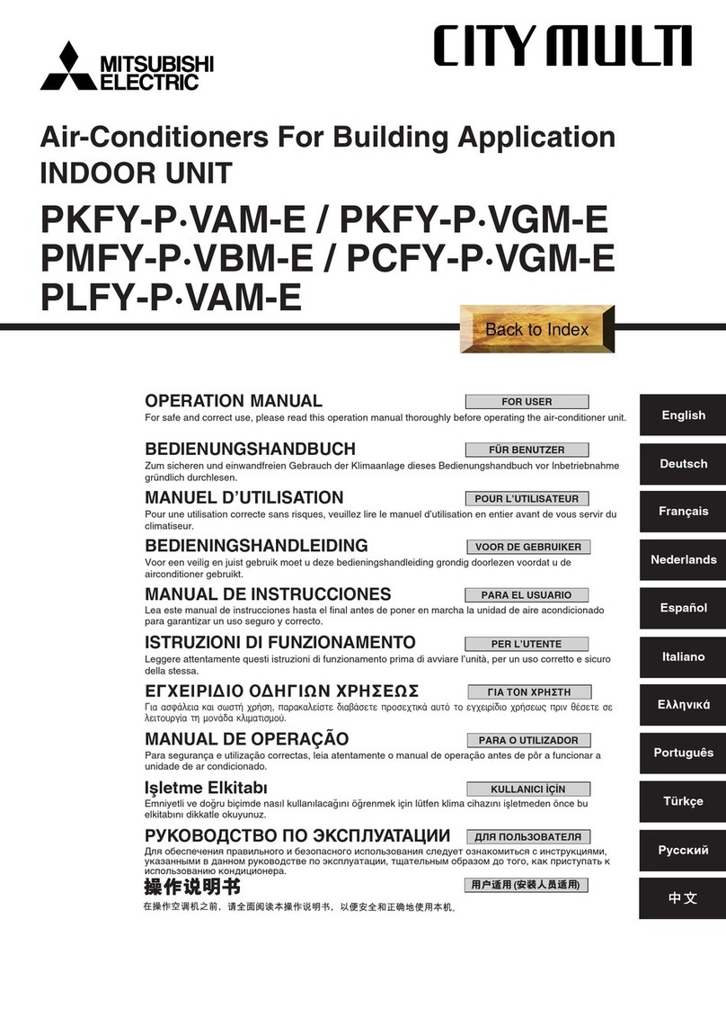 Mitsubishi Electric PKFY-P VAM-E User manual