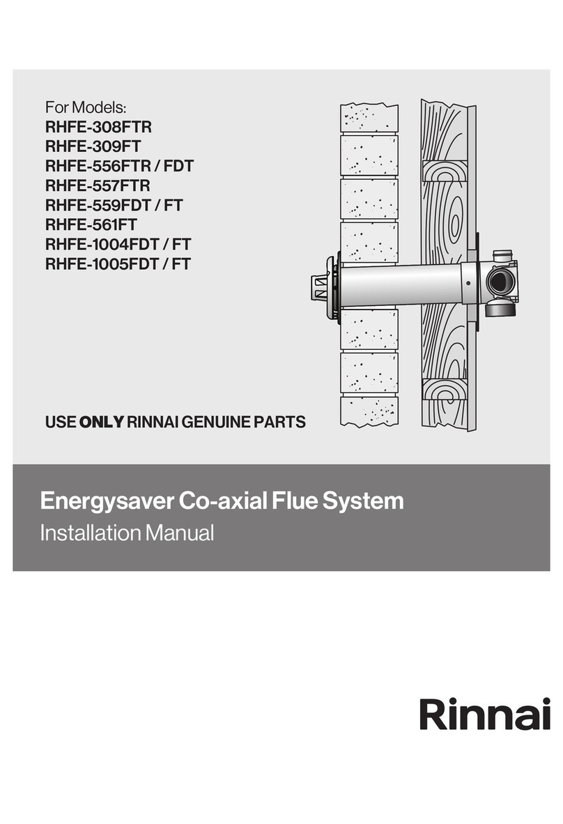 Rinnai ENERGYSAVER RHFE-308FTR installation manual
