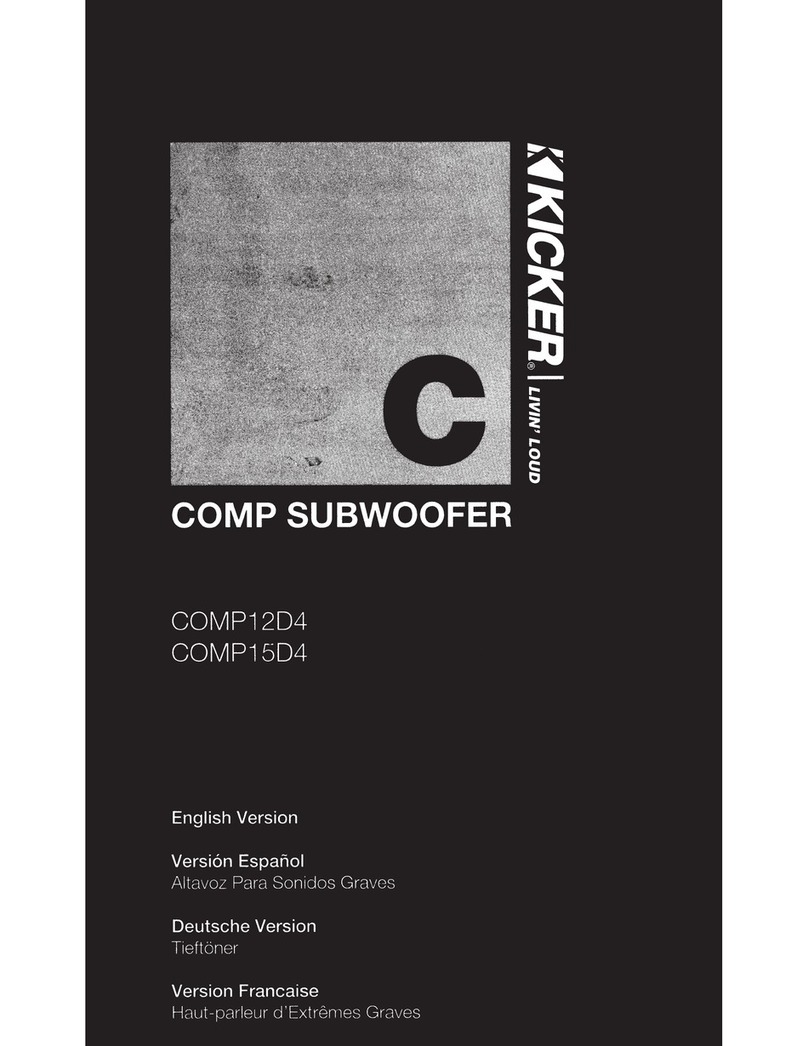 Kicker COMP12D4 User manual
