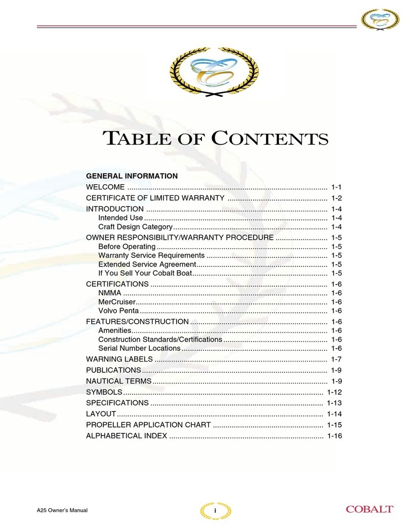 Cobalt Digital Inc A25 BOWRIDER User manual