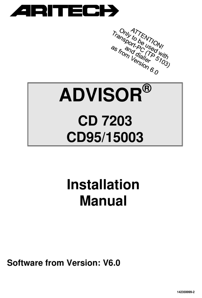 Aritech ADVISOR CD 7203 User manual