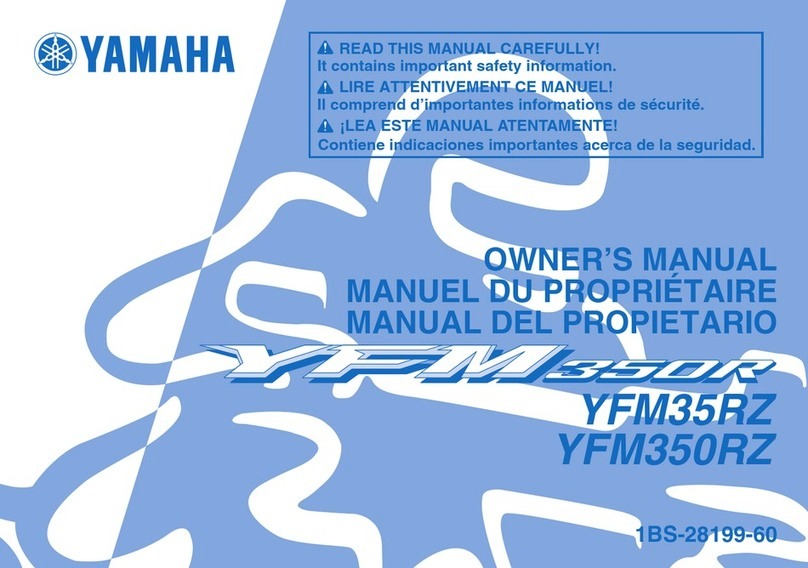 Yamaha YFM350RZ User manual