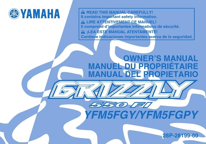 Yamaha GRIZZLY 550 FI YFM5FGY User manual