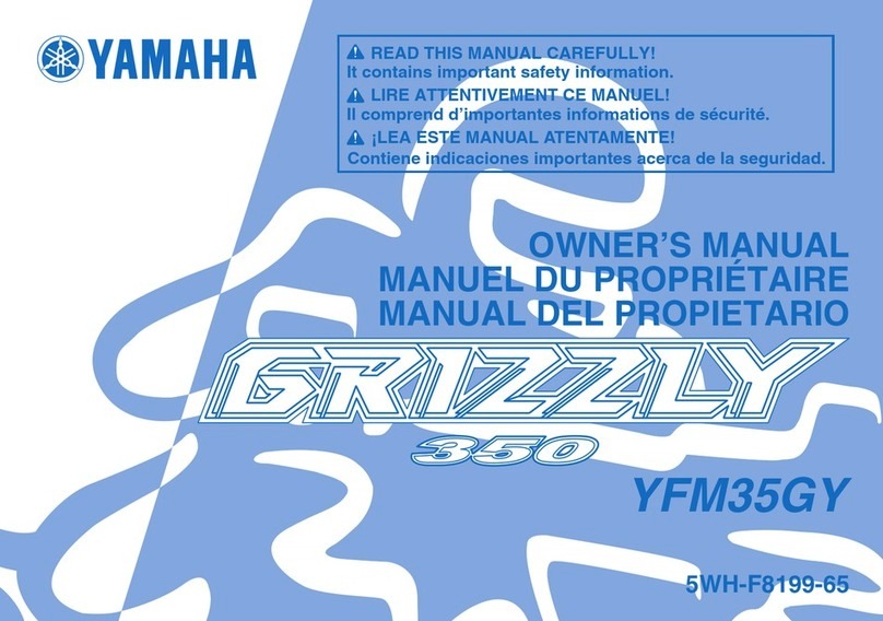 Yamaha GRIZZLY 350 YFM35GY User manual