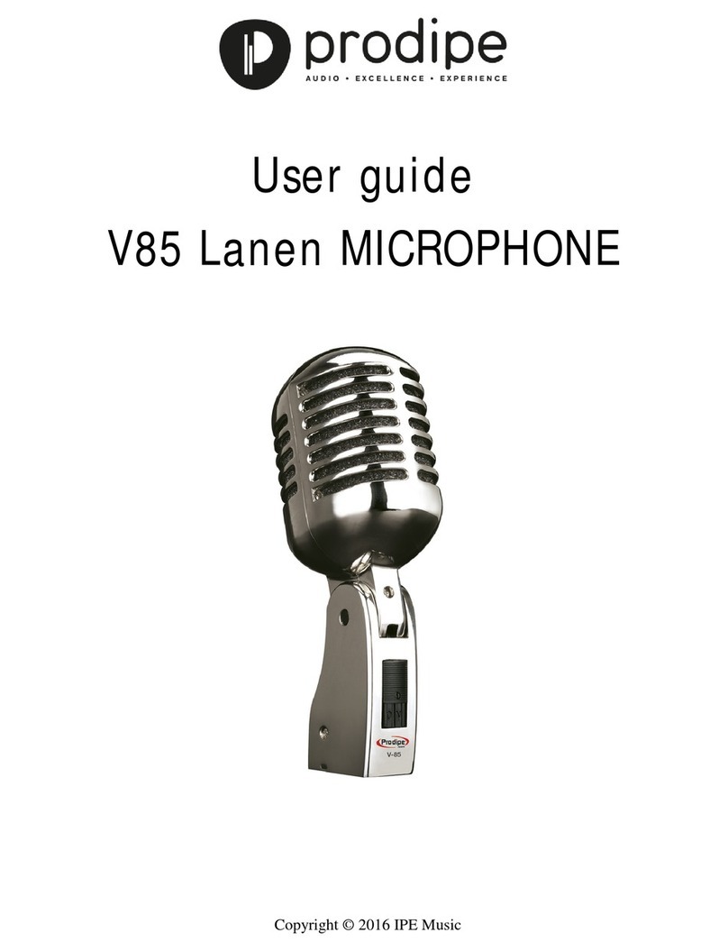 Prodipe V85 Lanen User manual