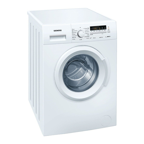 Siemens WM SERIES Instruction manual and installation instructions