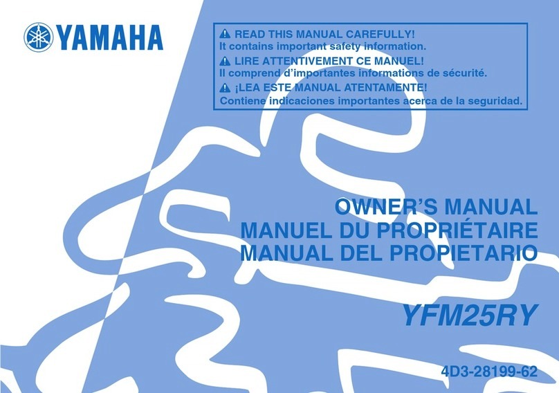 Yamaha YFM25RY User manual