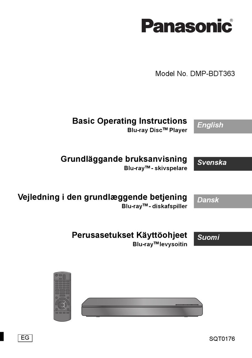 Panasonic DMP-BDT363 Technical specifications
