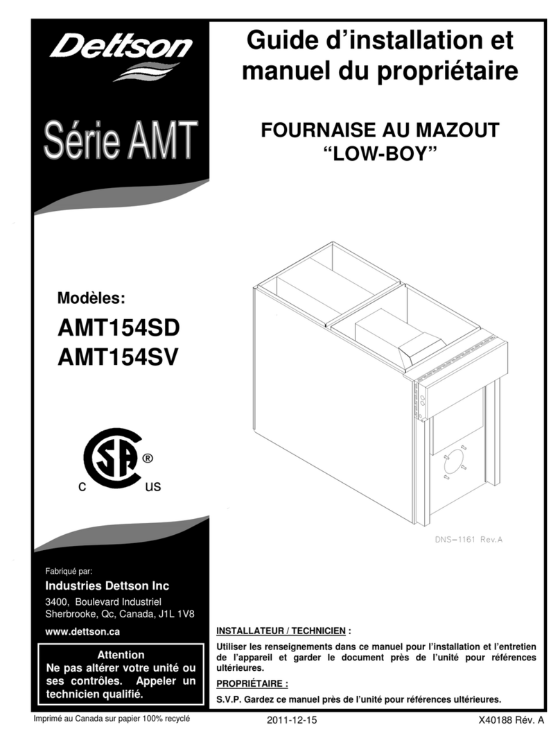 Dettson AMT Series Assembly instructions